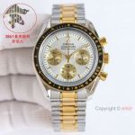 Swiss Omega NEW 2025 Speedmaster Moonwatch Bi-Color Moonshine Gold 42mm